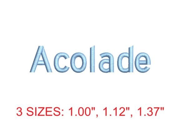 Acolade Embroidery Font: Elegance Woven in Every Stitch