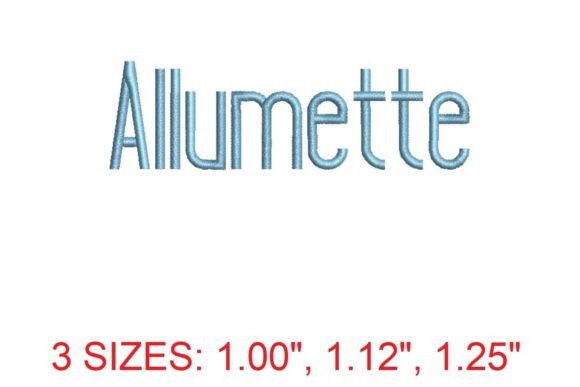 Allumette Embroidery Font: Elegance Meets Versatility