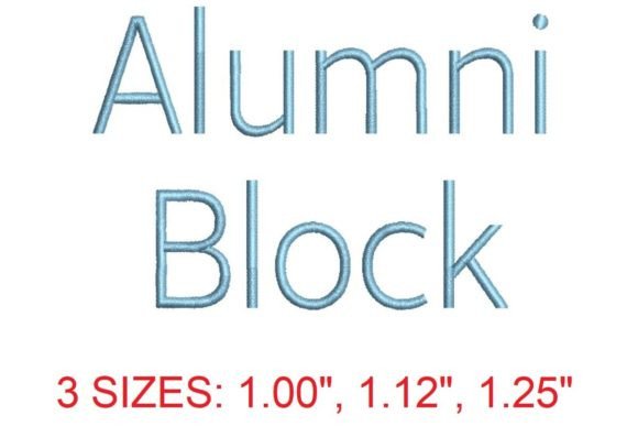 Alumni Block Embroidery Font: A Designer’s Review for Boutique Apparel Projects