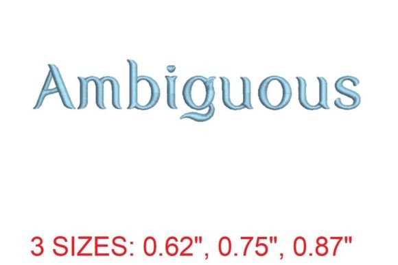 Ambiguous Embroidery Font: Elegant, But Picky