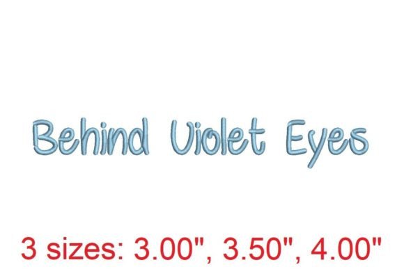 Behind Violet Eyes Embroidery Font: A Designer’s Honest Review for Real-World Use