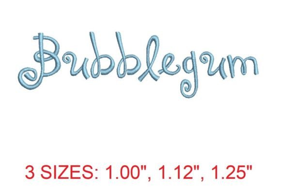 Bubblegum Font: A Seasonal Embroidery Essential