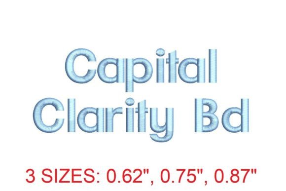 Capital Clarity Bold Font: A Smart Pick for Etsy Embroidery Sellers