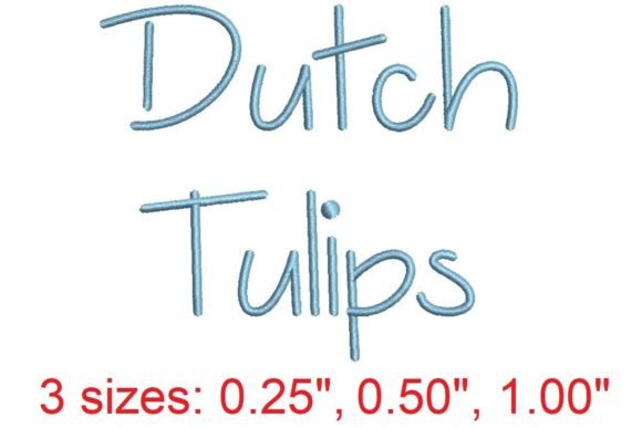 Dutch Tulips: A Fresh Embroidery Font for Spring and Beyond