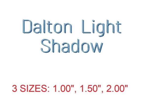 Elevating Embroidery with Dalton Light Shadow Embroidery Font