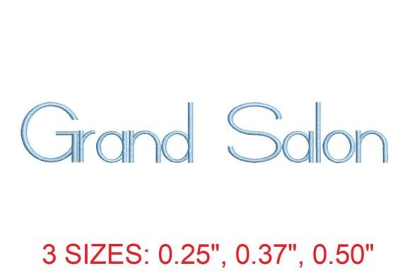 Grand Salon Embroidery Font: A Designer’s Review for Boutique Sweatshirts