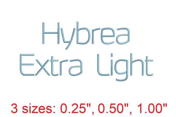 Hybrea XI: A Fresh Embroidery Font for Craft Fair Staples