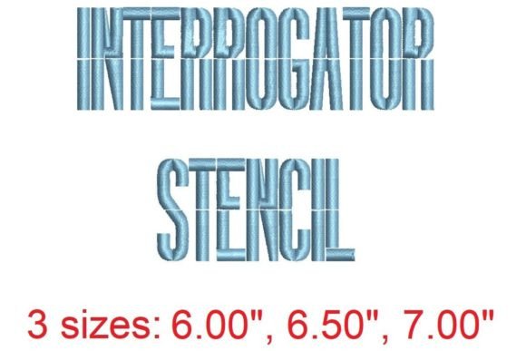 Interrogator Stencil Embroidery Font: A Designer’s Honest Review