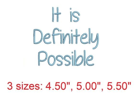 It is Definitely Possible: A Designer’s Review