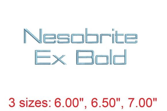 Nesobrite EX Bold Embroidery Font: A Designer’s Review for Boutique Sweatshirt Branding