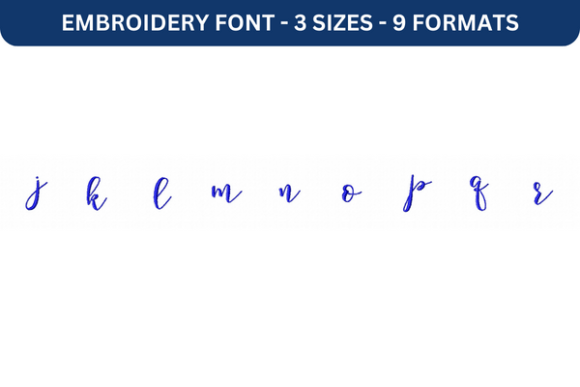 Review: Storybook Font Lower J to R for Seasonal Embroidery