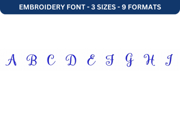 Review: Storybook Font Upper a to I for Real Embroidery Projects