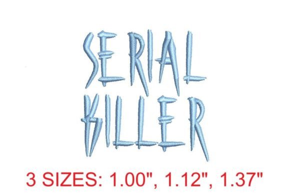 Serial Killer Embroidery Font: Edgy Design Meets Real-World Use