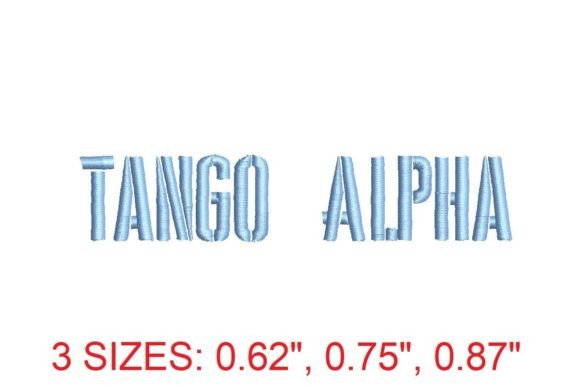 Testing the Tango Alpha Embroidery Font for Personalized Gifts