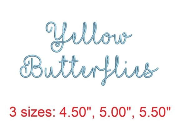 Yellow Butterflies Embroidery Font Review for Real Projects